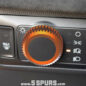 Orange anodized metal cover for the Ford Mustang Mach-E Light Switch