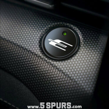 Black anodized metal cover for the Ford Mustang Mach-E Start Button cover